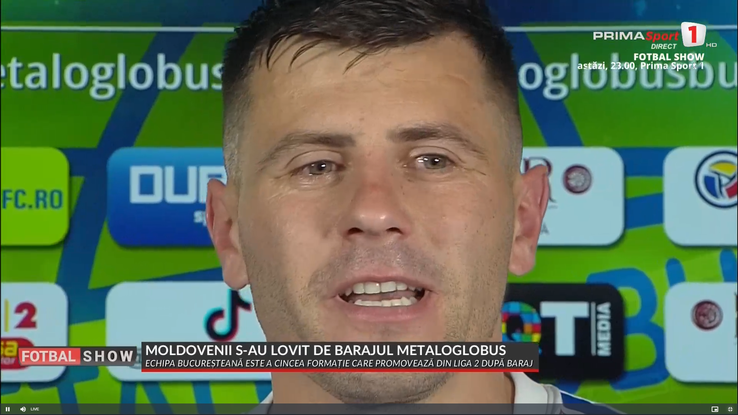 Mihai Bordeianu a izbucnit în lacrimi după ce Poli Iași a retrogradat. foto: captură Prima Sport