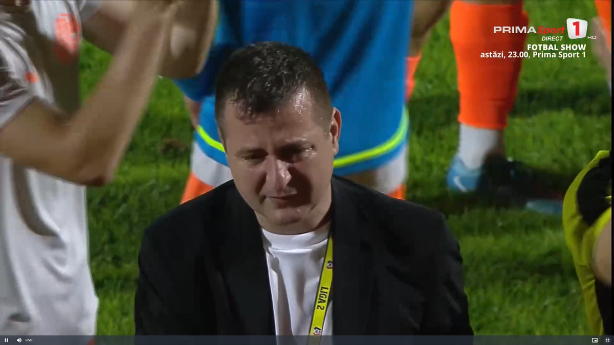 Ianis Zicu a început să plângă după ce Metaloglobus a promovat în Superliga