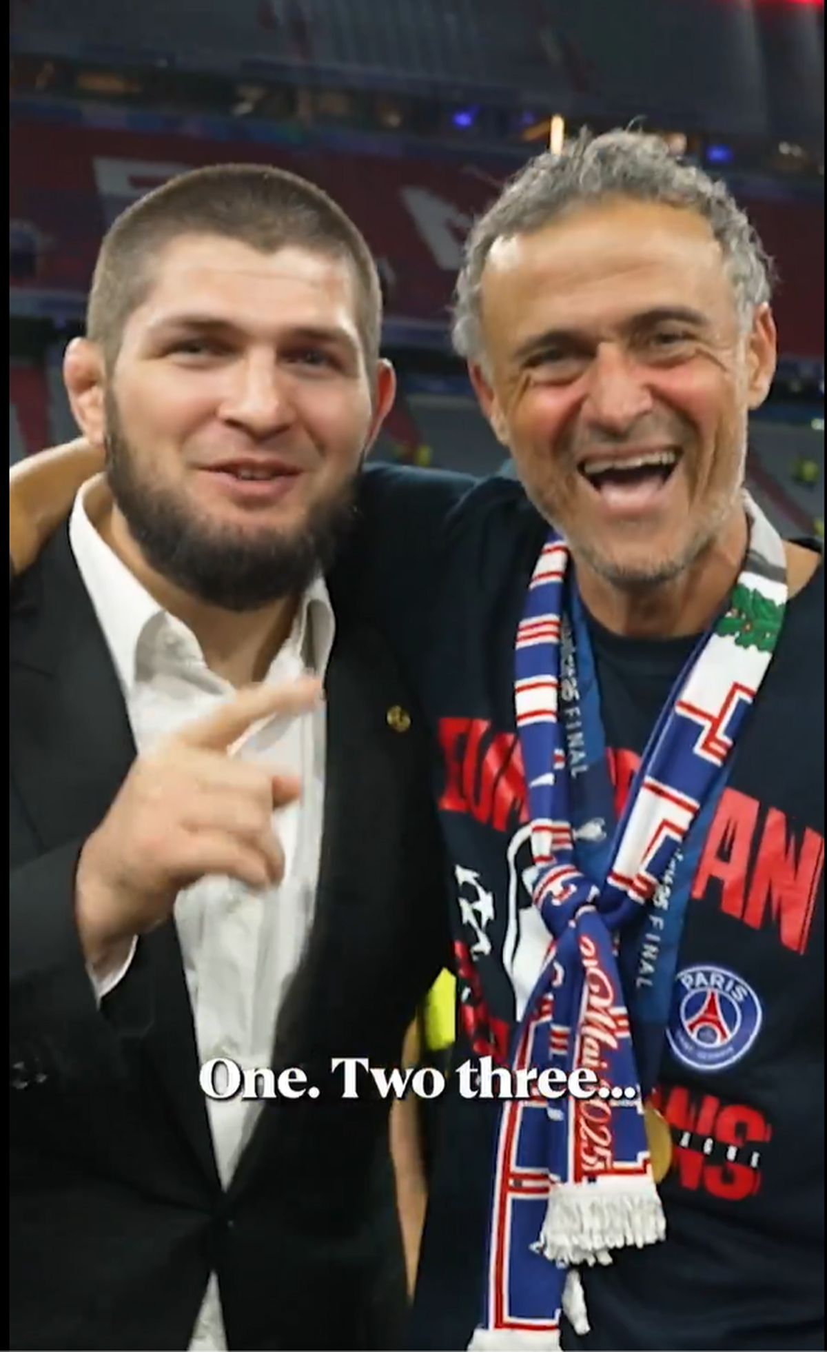 Luis Enrique la finalul meciului