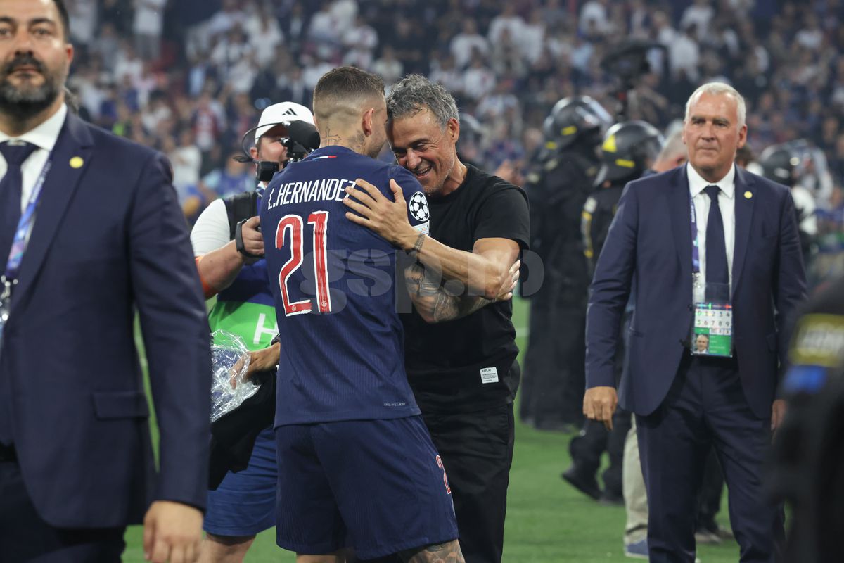 Luis Enrique la finalul meciului