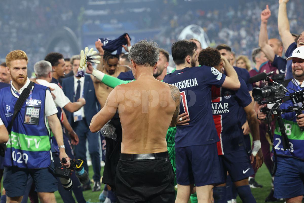 Luis Enrique la finalul meciului