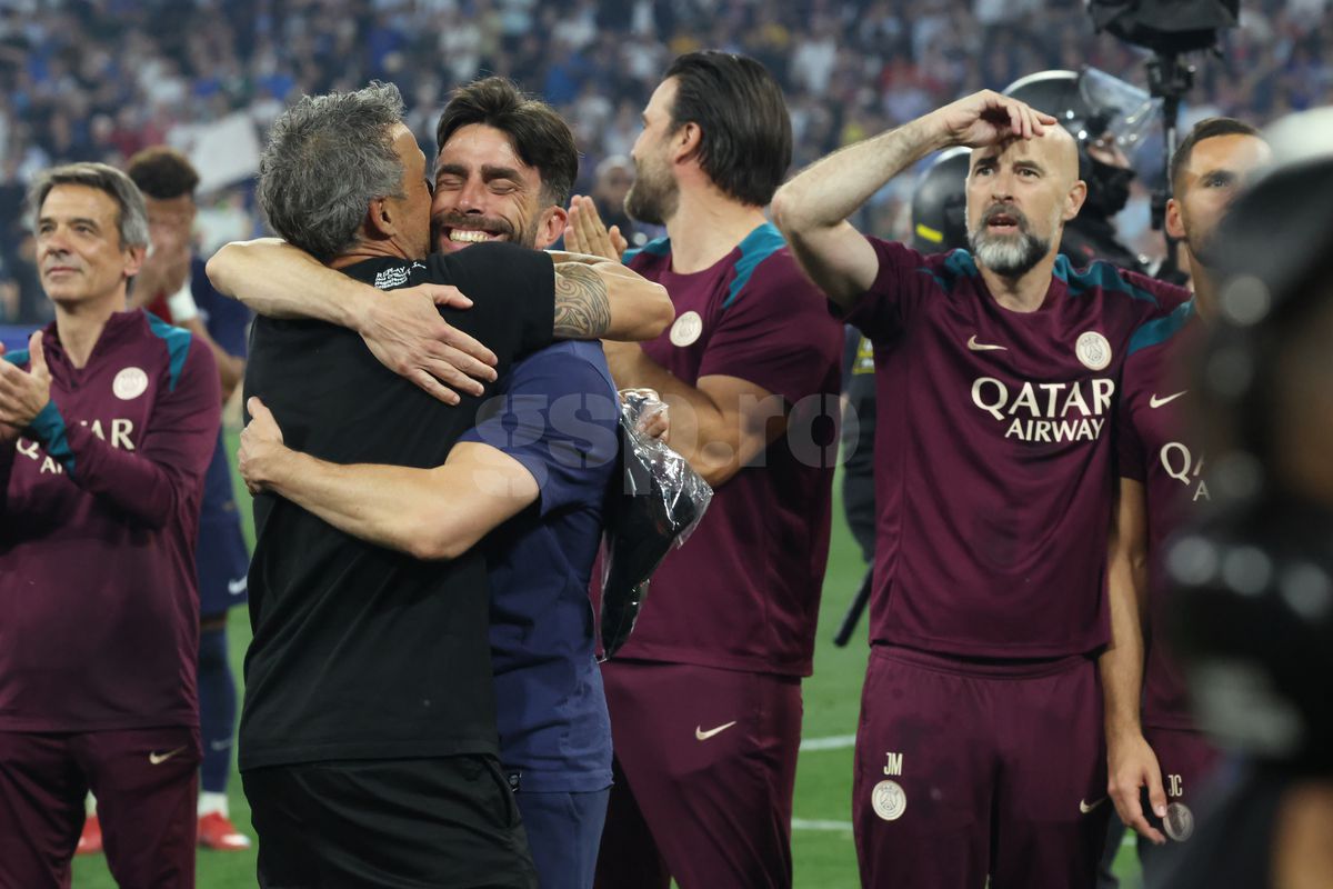 Imagini de la finalul partidei PSG - Inter 5-0