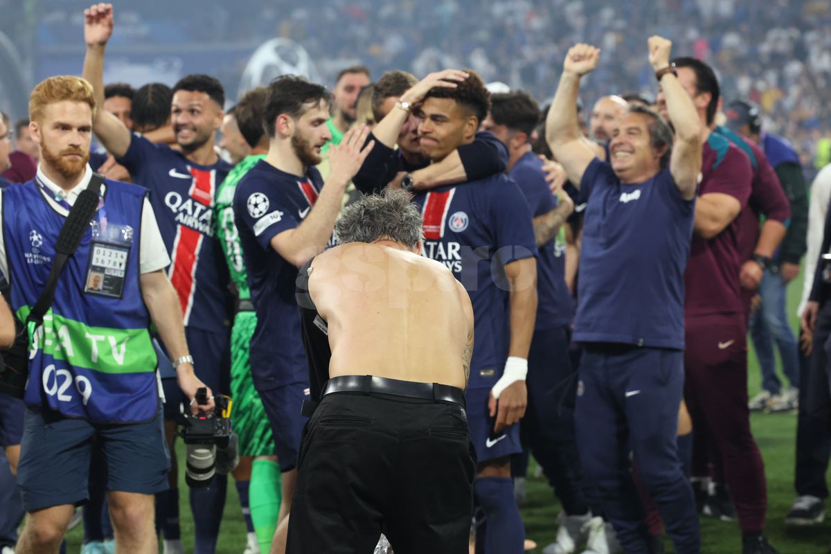 Luis Enrique la finalul meciului