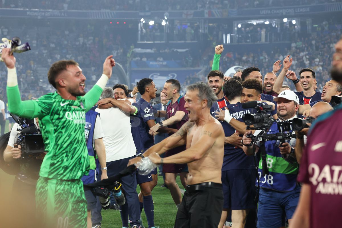 Luis Enrique la finalul meciului