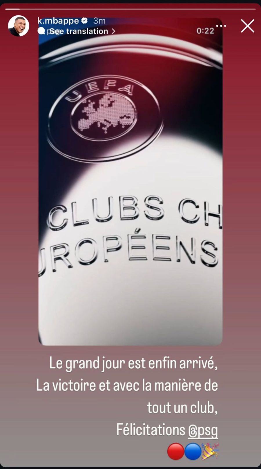 „În sfârșit” » Ce a postat Kylian Mbappe imediat după PSG - Inter