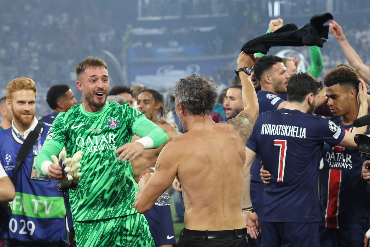 Luis Enrique la finalul meciului