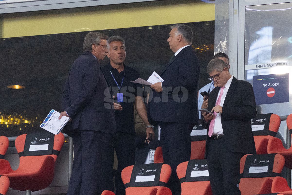 Politică și delicatese » Nu știau că sunt filmați: plecăciuni pe Allianz Arena, cu Viktor Orban și Salt Bae în rol principal. Răzvan Burleanu, neimpresionat