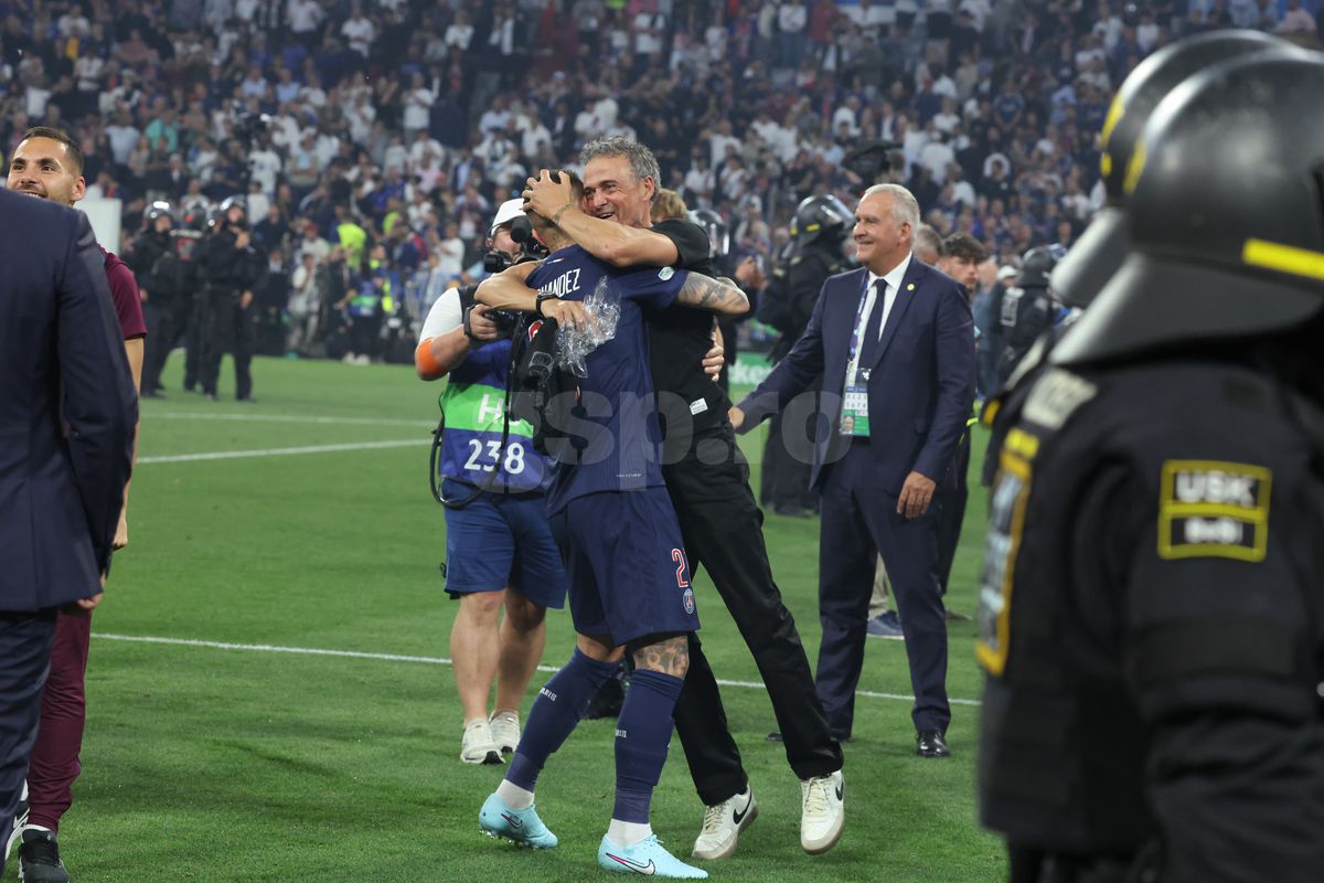 Luis Enrique la finalul meciului