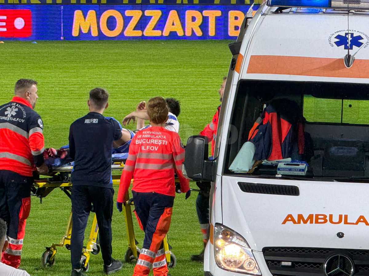 Accidentare horror la Metaloglobus - Poli Iași! Jucătorul a fost transportat cu ambulanța la spital