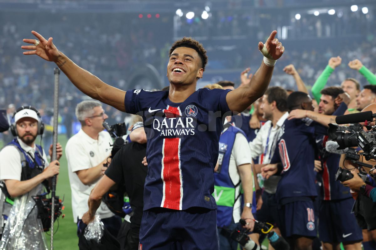 Imagini de la finalul partidei PSG - Inter 5-0