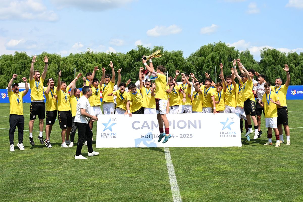 Rapid este noua campioană a Ligii Elitelor U16 după ce a învins FCSB în finala campionatului