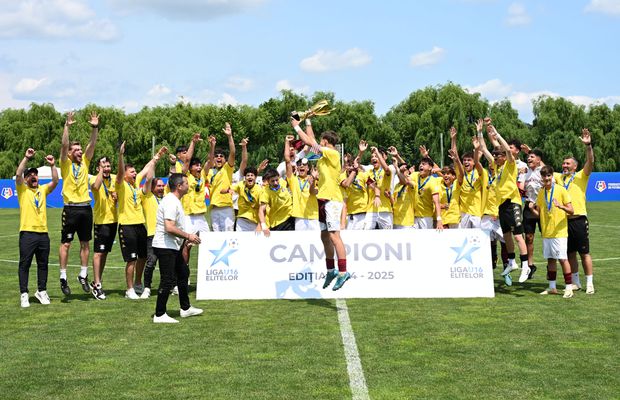 Rapid este noua campioană a Ligii Elitelor U16 după ce a învins FCSB în finala campionatului