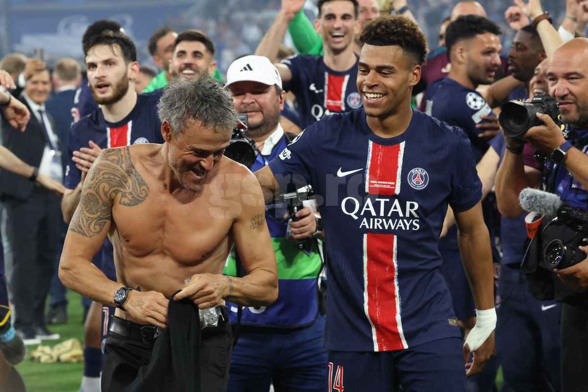 Luis Enrique la finalul meciului