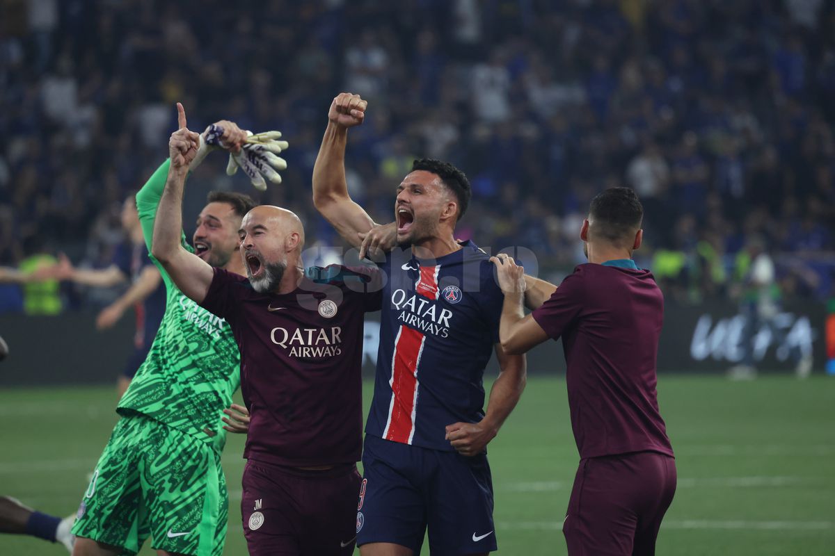 Imagini de la finalul partidei PSG - Inter 5-0