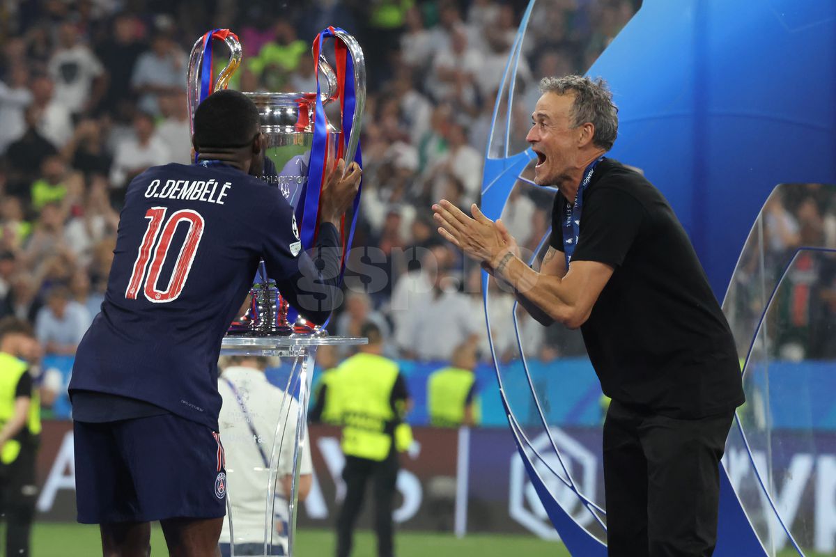 Imagini de la finalul partidei PSG - Inter 5-0