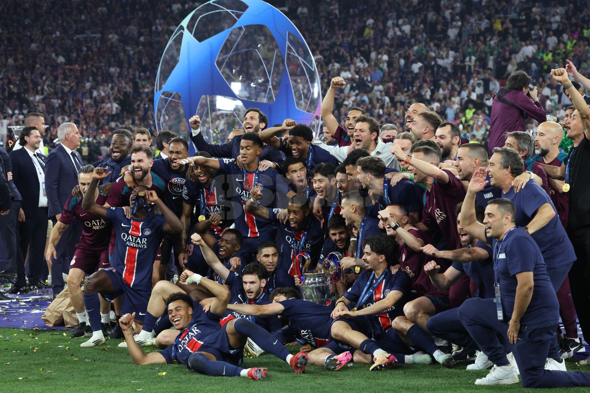 Imagini de la finalul partidei PSG - Inter 5-0
