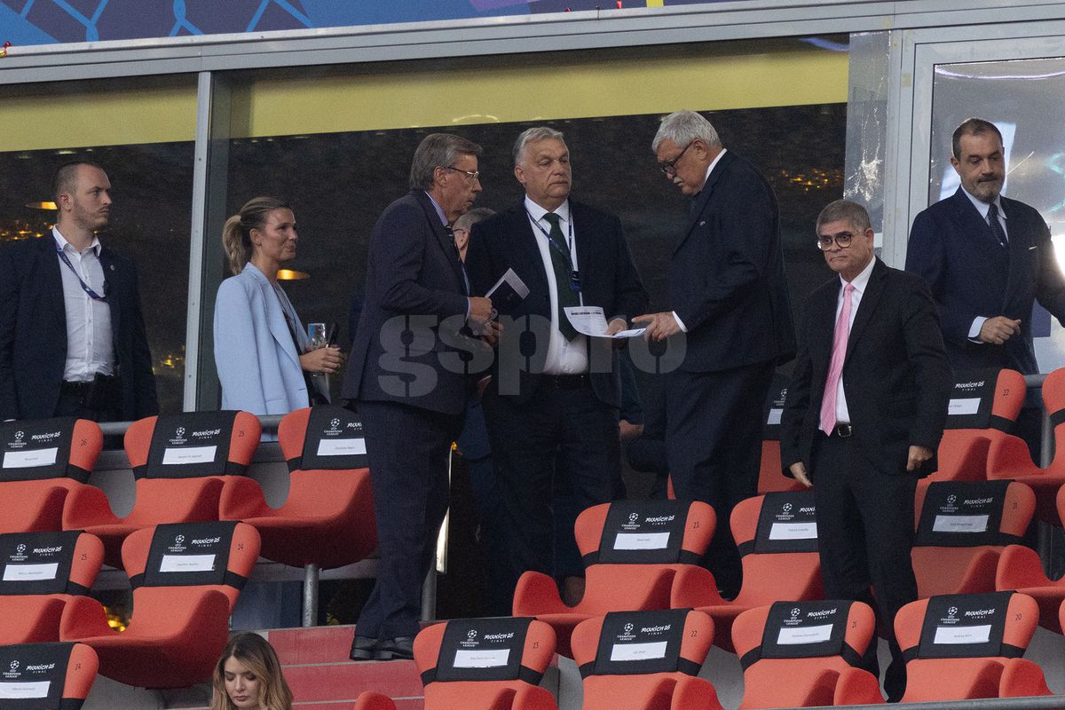 Politică și delicatese » Nu știau că sunt filmați: plecăciuni pe Allianz Arena, cu Viktor Orban și Salt Bae în rol principal. Răzvan Burleanu, neimpresionat