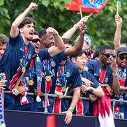 Sărbătoare la Paris după ce PSG a câștigat Liga Campionilor. FOTO: Imago Images