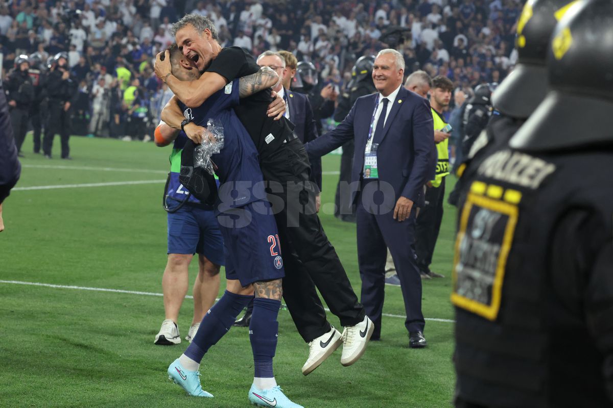 Imagini de la finalul partidei PSG - Inter 5-0