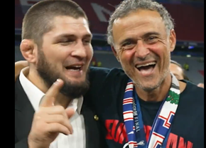Imaginile serii la Munchen » „Farsa” pe care Khabib Nurmagomedov i-a jucat-o lui Luis Enrique: „Nenorocitul!”