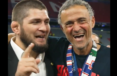 Imaginile serii la Munchen » „Farsa” pe care Khabib Nurmagomedov i-a jucat-o lui Luis Enrique: „Nenorocitul!”