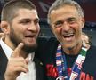 Luis Enrique și Achraf Hakimi, proaspeții câștigători ai Ligii Campionilor, au sărbătorit la Munchen alături de legendele din UFC, Khabib Nurmagomedov și Islam Makhachev.