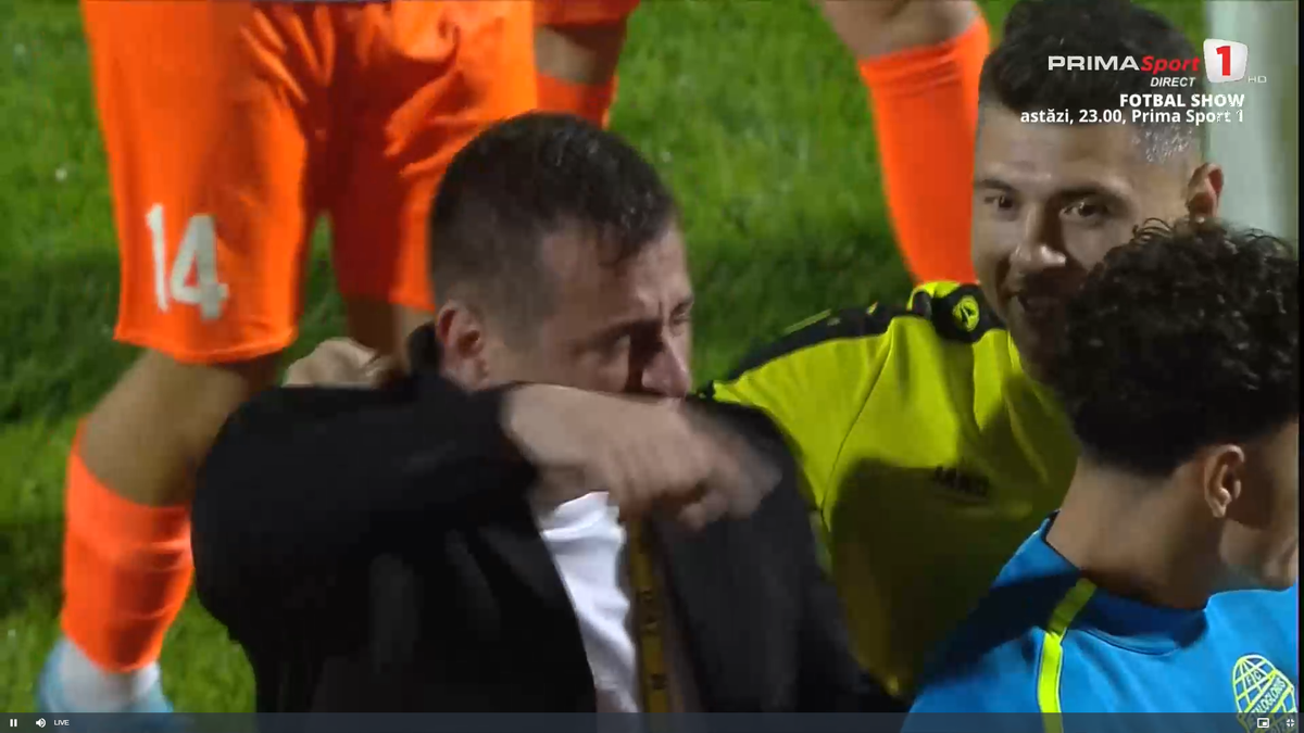 Ianis Zicu a început să plângă după ce Metaloglobus a promovat în Superliga