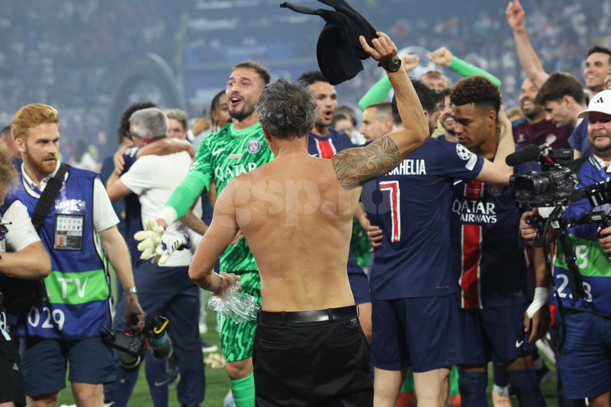 Luis Enrique la finalul meciului