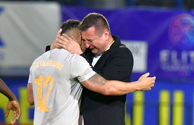 Imagini COPLEȘITOARE! Ianis Zicu a început să plângă în hohote după promovarea cu Metaloglobus