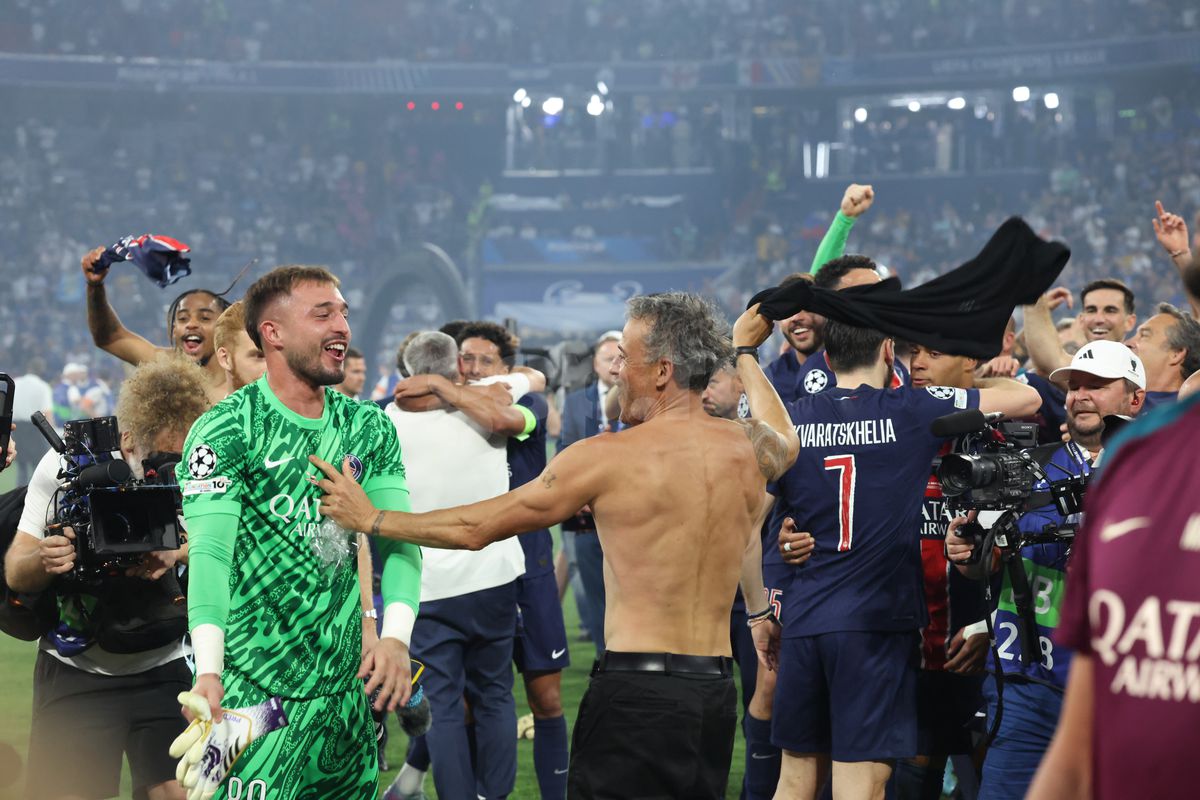 Luis Enrique la finalul meciului