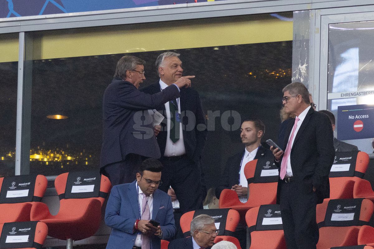 Viktor Orban la finala Ligii Campionilor de la Munchen