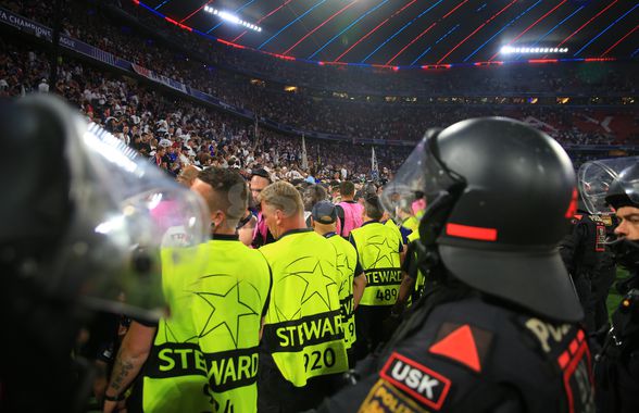 Ce s-a întâmplat pe teren, după finala Ligii Campionilor » GSP a surprins imaginile care au declanșat panica în rândul forțelor de ordine