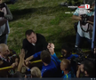 Ianis Zicu a început să plângă după ce Metaloglobus a promovat în Superliga. foto: captură Prima Sport