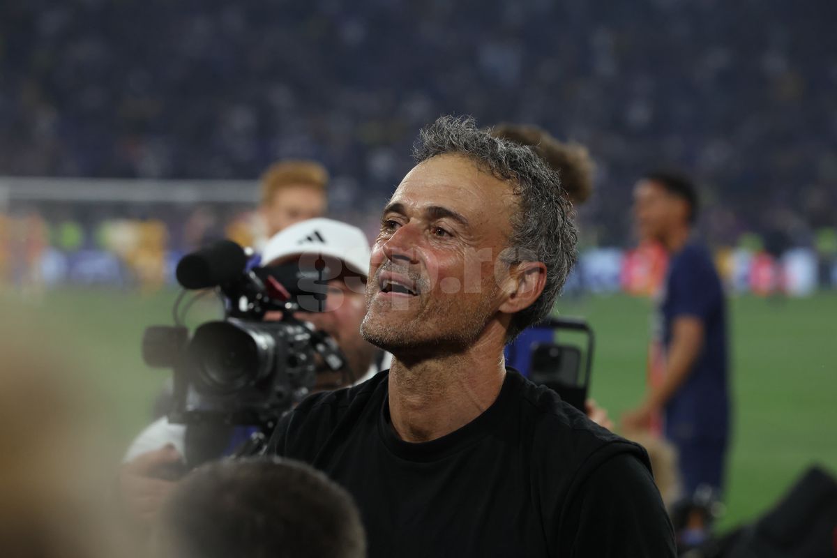 Luis Enrique la finalul meciului