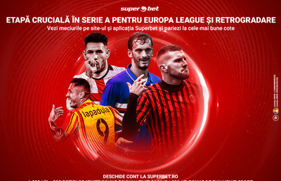 Se joacă pentru Europa și evitarea retrogradării. Pariază la Superbet pe o etapă crucială în Serie A!