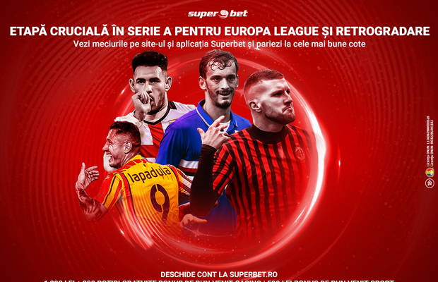 Se joacă pentru Europa și evitarea retrogradării. Pariază la Superbet pe o etapă crucială în Serie A!