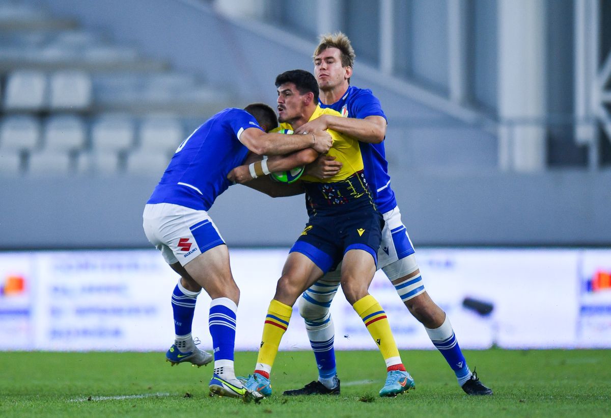 FOTO România - Italia, rugby pe Arcul de Triumf 01.07.22