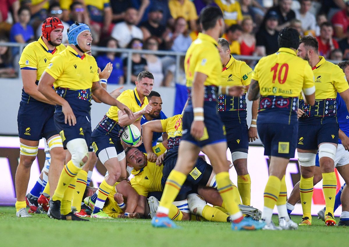 FOTO România - Italia, rugby pe Arcul de Triumf 01.07.22