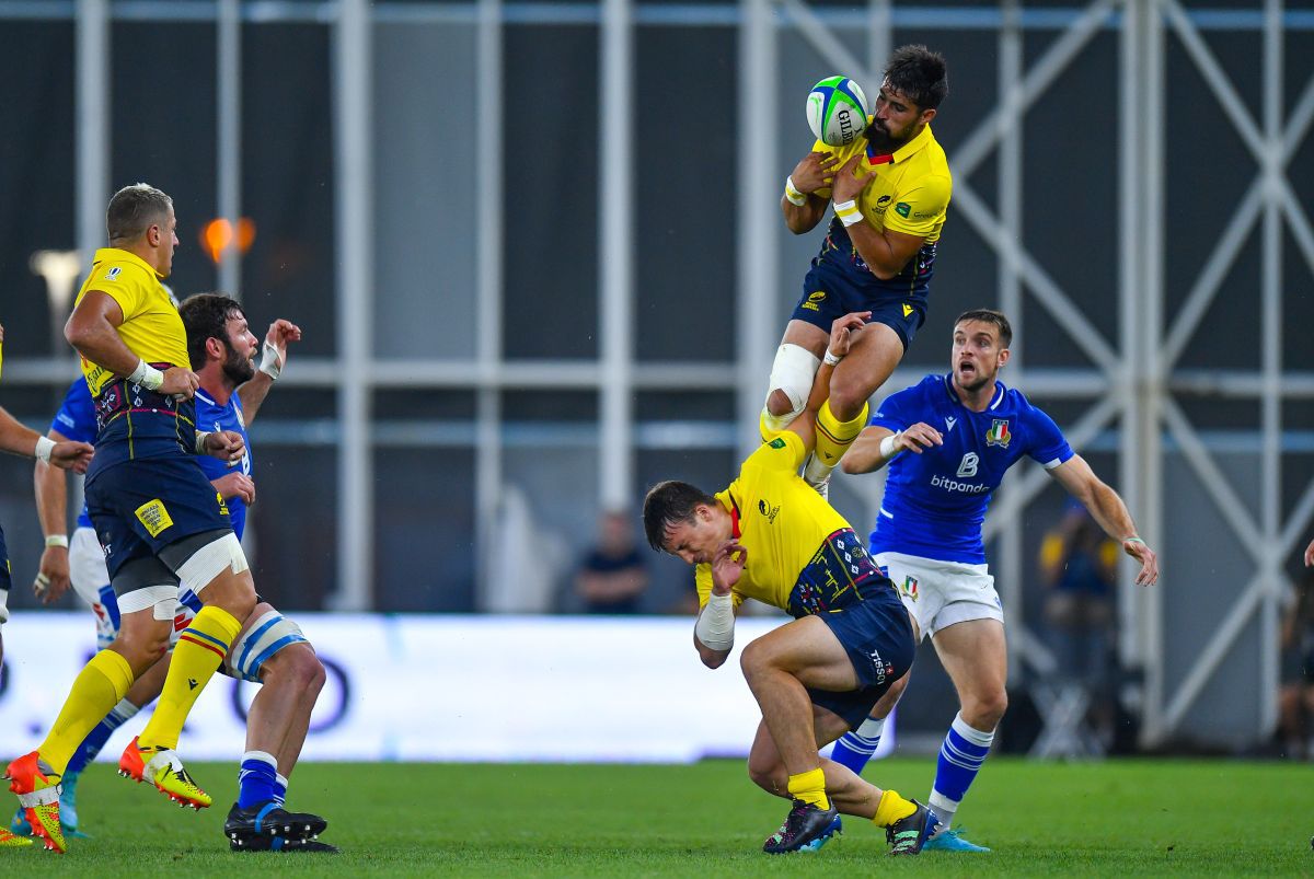 FOTO România - Italia, rugby pe Arcul de Triumf 01.07.22