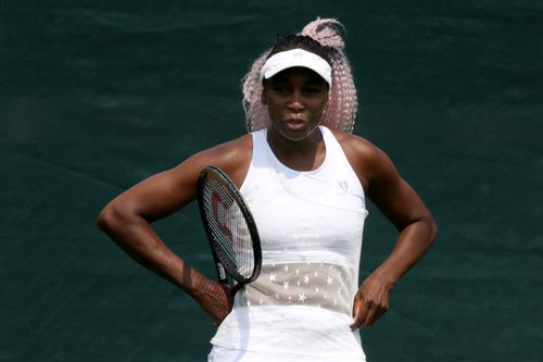 Venus Williams la un antrenament pe iarba de la Wimbledon FOTO Guliver/GettyImages