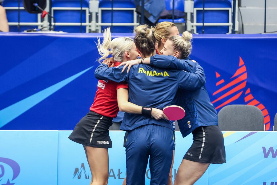 Fete de aur » Bernadette Szocs, Adina Diaconu, Andreea Dragoman și Eliza Samara au trecut de Germania cu 3-2 în finala de la Jocurile Europene din Polonia