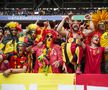 Cele mai tari imagini din tribunele stadionului din Dusseldorf, locul de desfășurare al Franța - Belgia