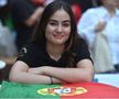 Carolina, cu steagul Portugaliei, visând să-l cunoscă pe Cristiano cu adevărat / Foto: A Bola