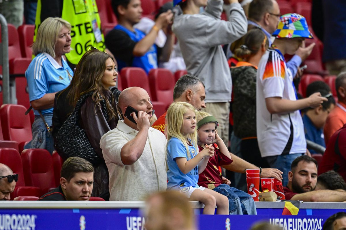 Soția lui De Bruyne, favorita fotografilor la Franța - Belgia! Cum a fost surprinsă