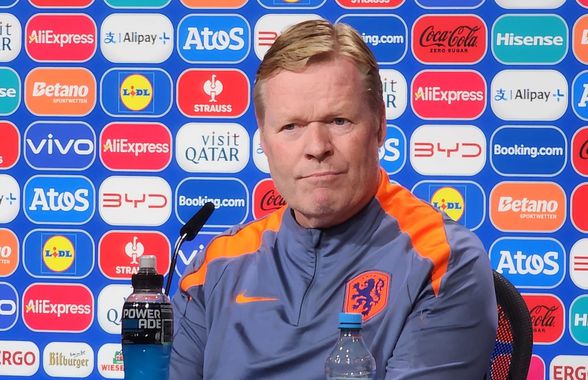 Ronald Koeman nu se joacă: „Luăm România foarte în serios!” » Ce a remarcat selecționerul Olandei la „tricolori”