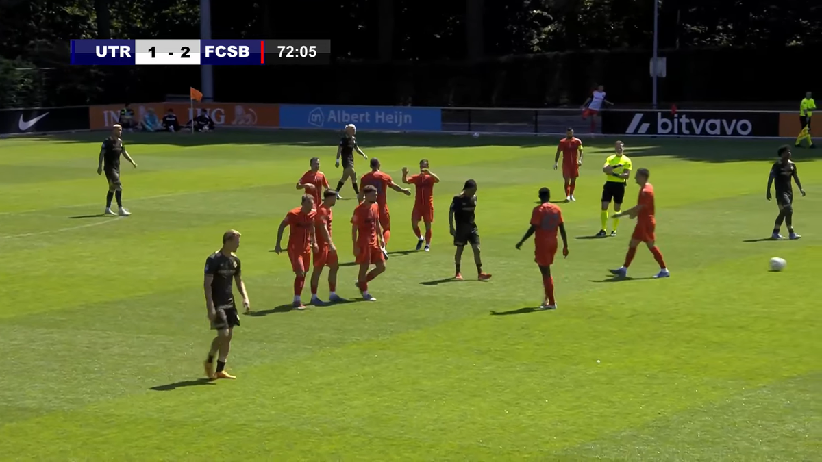 Golul marcat de Dennis Politic în FCSB - Utrecht