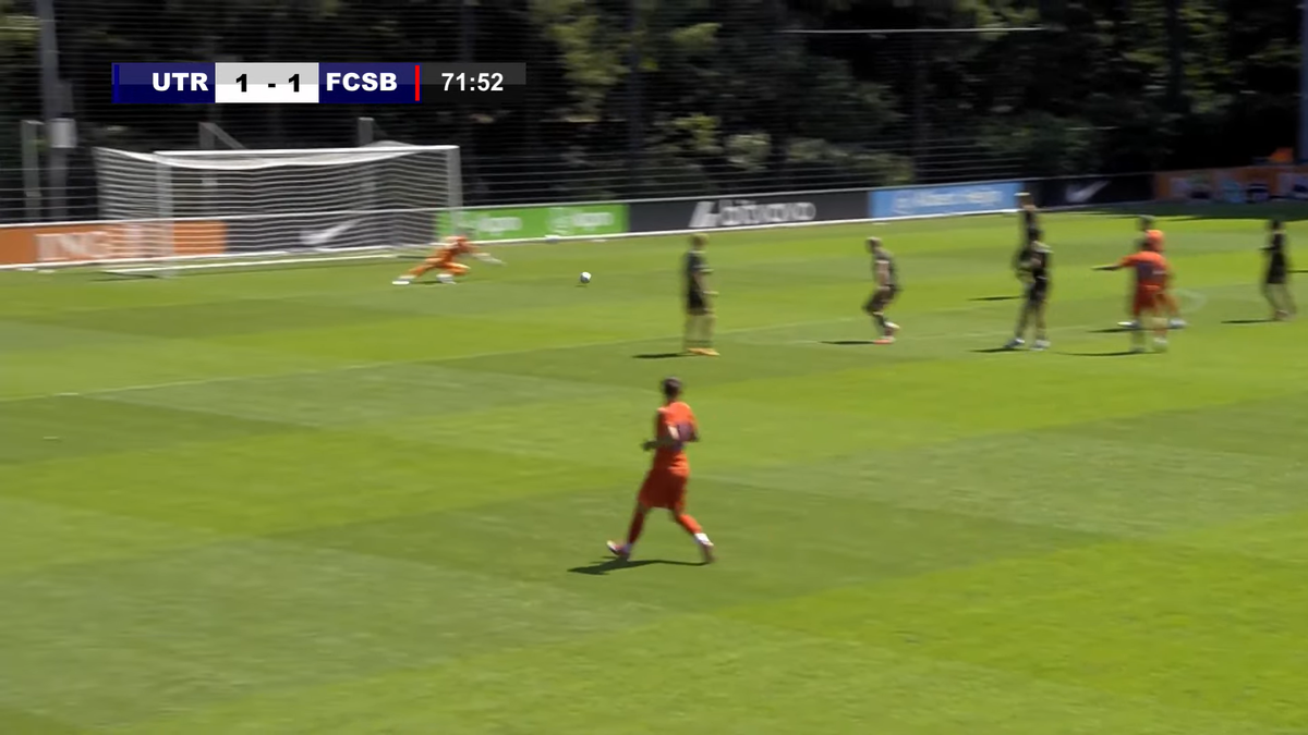 Golul marcat de Dennis Politic în FCSB - Utrecht