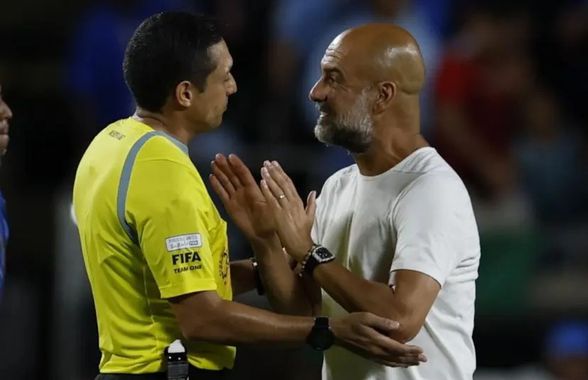 Pep Guardiola, acces de furie! A alergat să-l certe pe arbitru: „Glumești?!”
