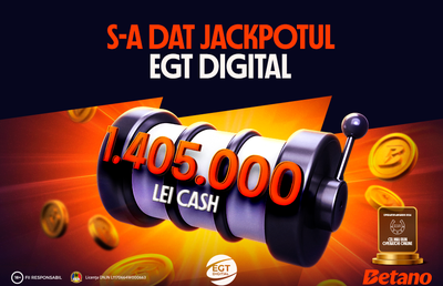 Un jucător începător de casino a câștigat 1,4 milioane de lei, pe Betano