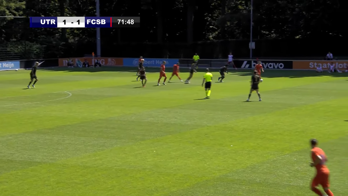 Golul marcat de Dennis Politic în FCSB - Utrecht